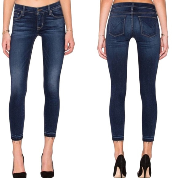 Hudson Jeans Ankle Krista Super Skinny‎ Jean Size 25 Dark Wash - Picture 1 of 11